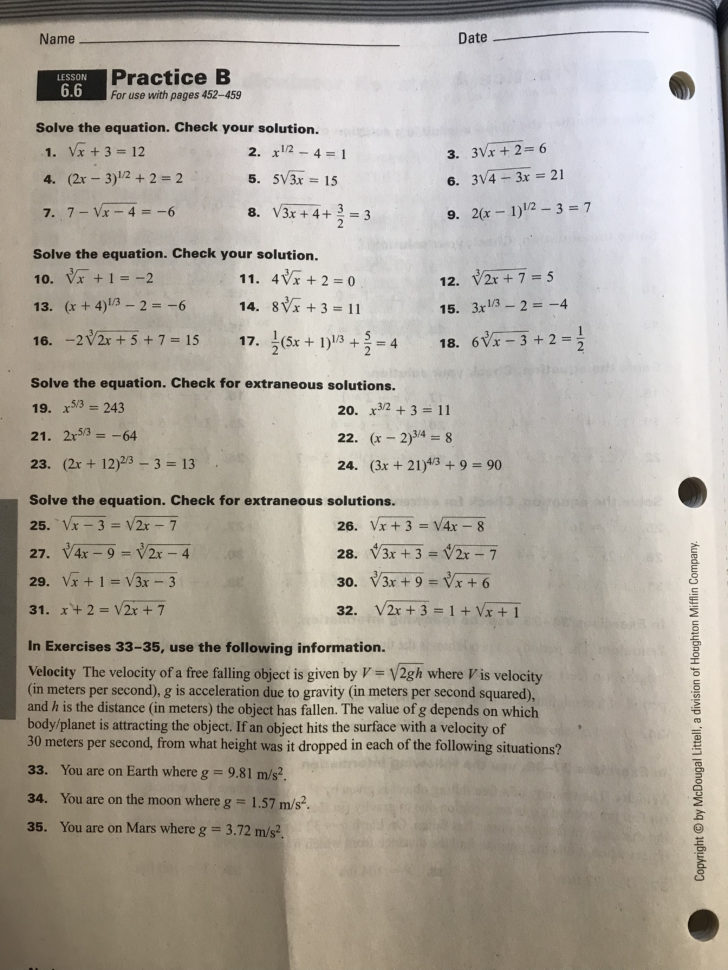 Honors Algebra 2