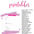 Household Binder Free Printables 110 Pages  Sarah Titus