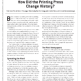 How Did The Printing Press Change History
