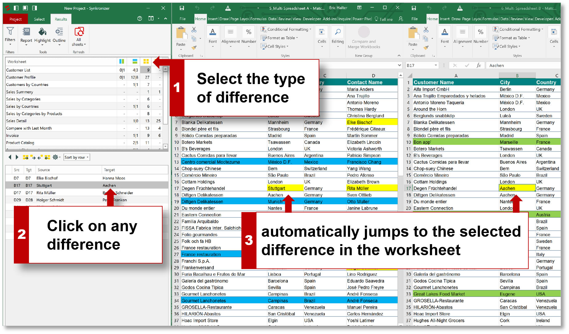 How To Compare Two Excel Files  Synkronizer Excel Compare Tool
