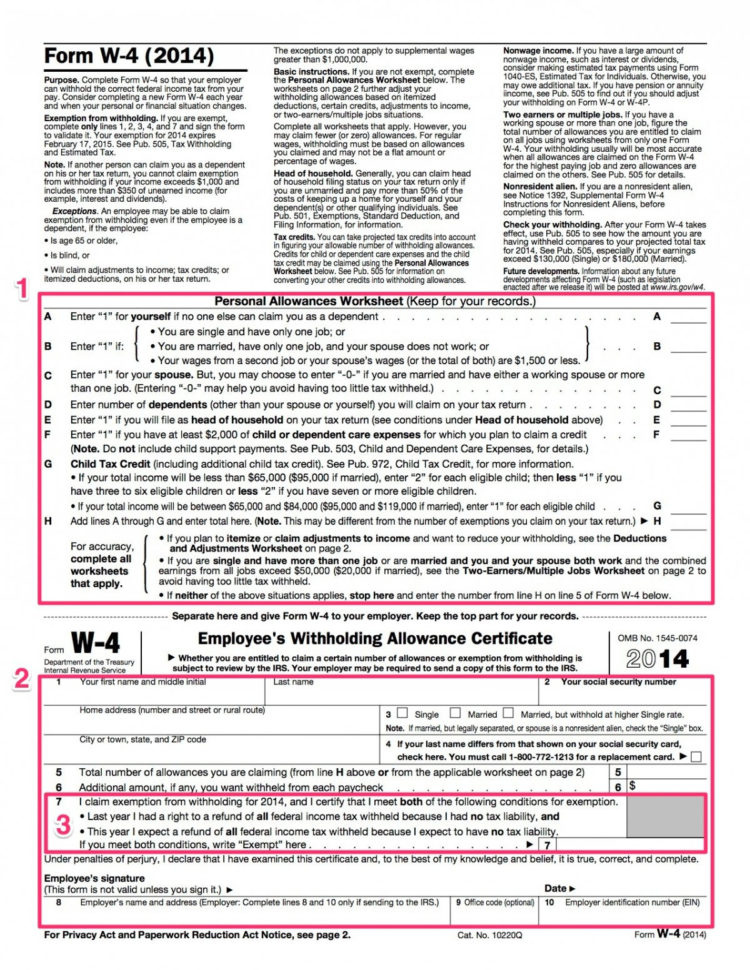 How To Complete The W4 Tax Form  The  Y