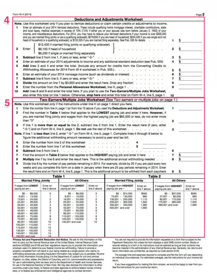 How To Complete The W4 Tax Form  The  Y