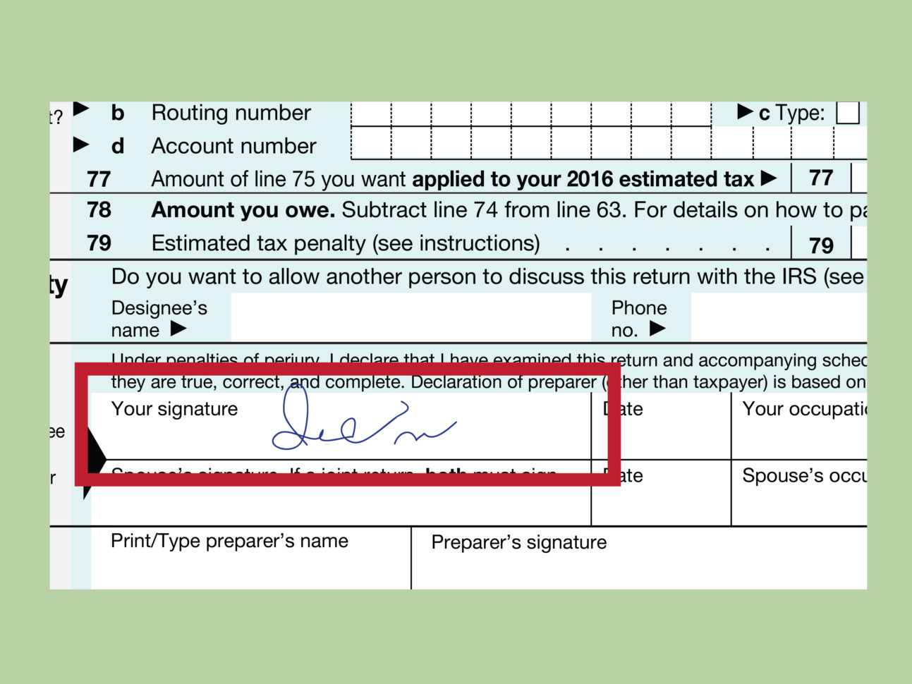 How To Fill Out  Form 1040 With Form  Wikihow