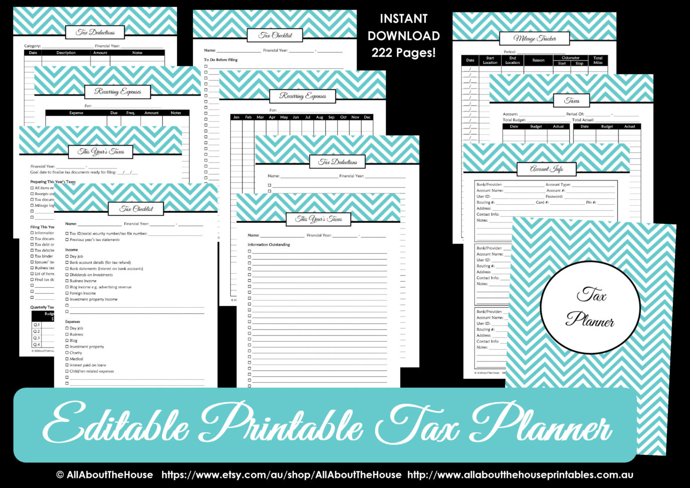 How To Organize Your Taxes With A Printable Tax Planner