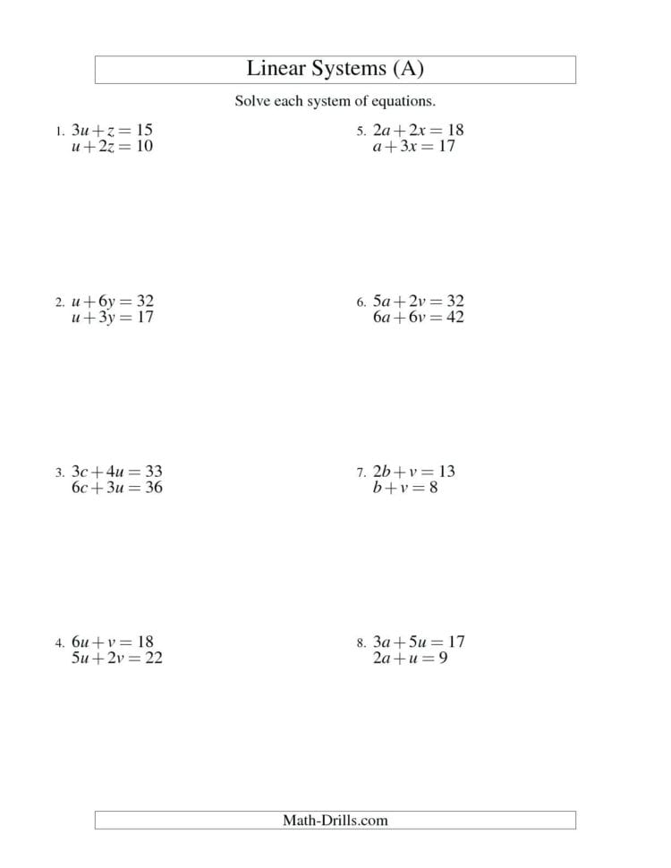 How To Solve Variables On Both Sides Math Solving Multiple