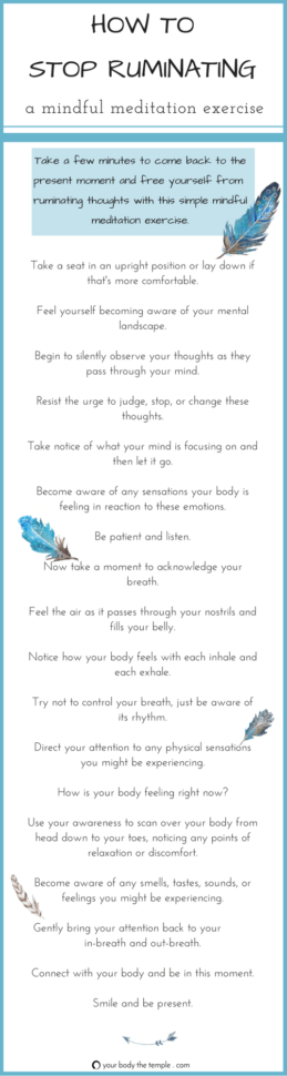 How To Stop Ruminating With Mindful Practice  Ybtt