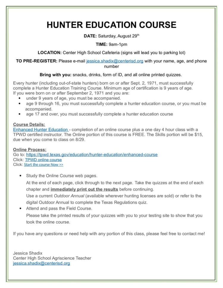 Hunter Education Homework Worksheet Answers  Yooob