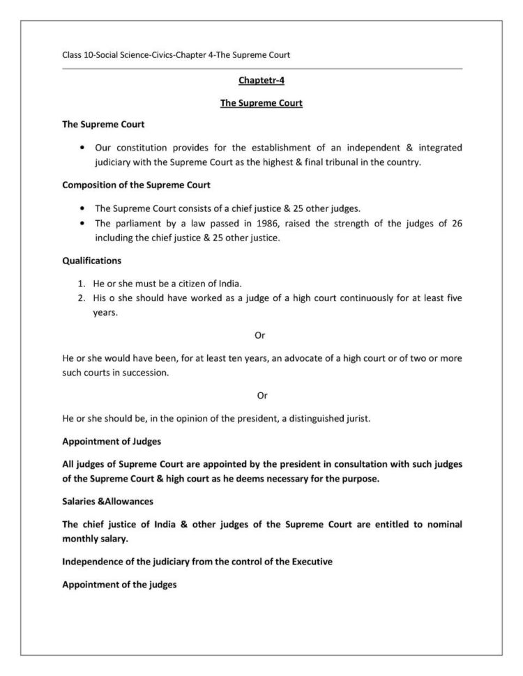 Icse 10 Civics Notes  Simplebooklet