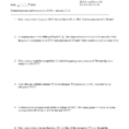 Ideal Gas Laws Worksheet