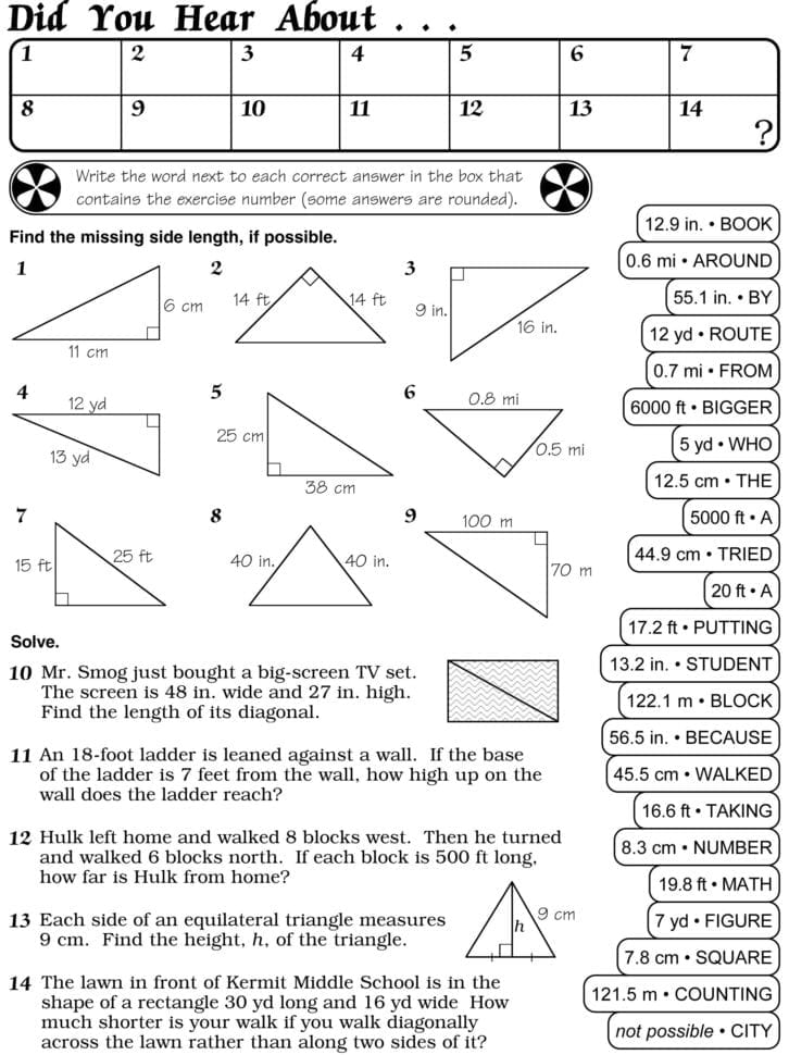Ideas Collection Did You Hear About Math Worksheet Answers