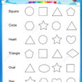 Identify And Color The Correct Shape Colorful Printable Kids