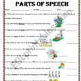 Identify Parts Of Speech  Esl Worksheetmariajane