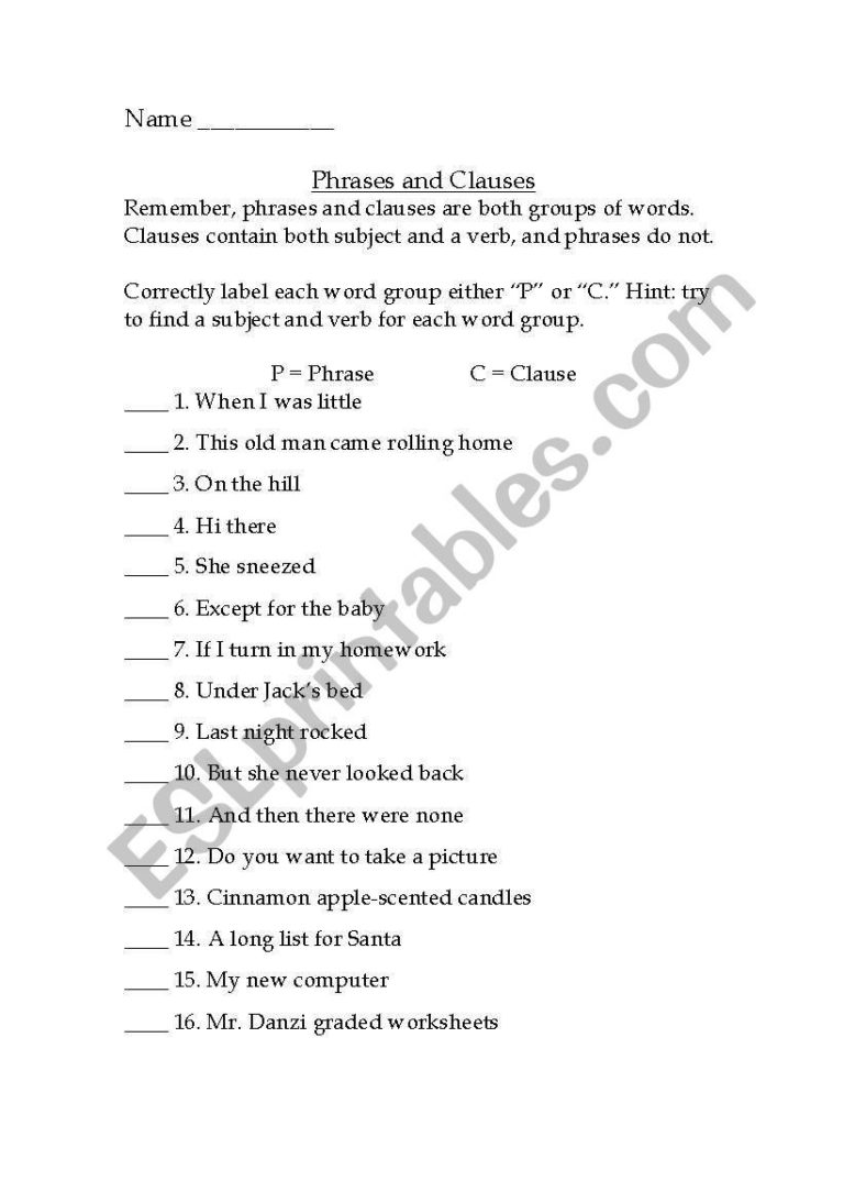 identifying-phrases-and-clauses-practice-sheet-esl-db-excel