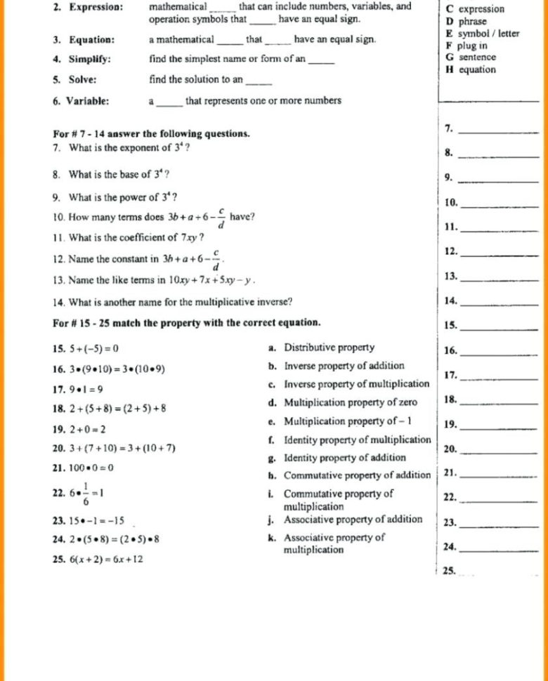 Identity Properties Math Ma Practice Shape Properties