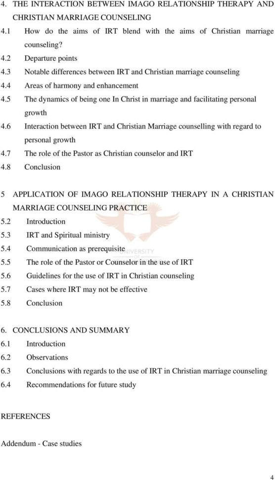 Imago Relationship Therapy And Christian Marriage Counseling  Pdf