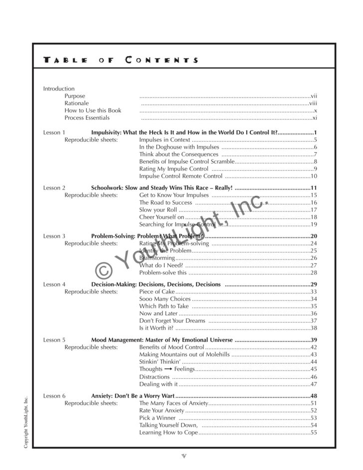 Stress Worksheets For Middle School