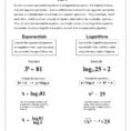 In Order To Solve Exponential Equations And Logarithm
