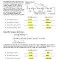Inclass "scientific Notation  Math" Worksheet