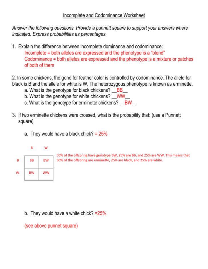 codominance-incomplete-dominance-worksheet-answers