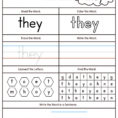 Incredible Preschool Sight Words Printables Printable Word