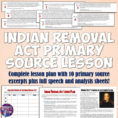 Indian Removal Act  Trail Of Tears Lesson  Students Of