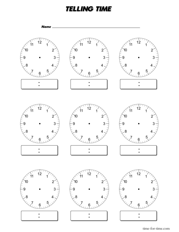 digital clock worksheets db excelcom