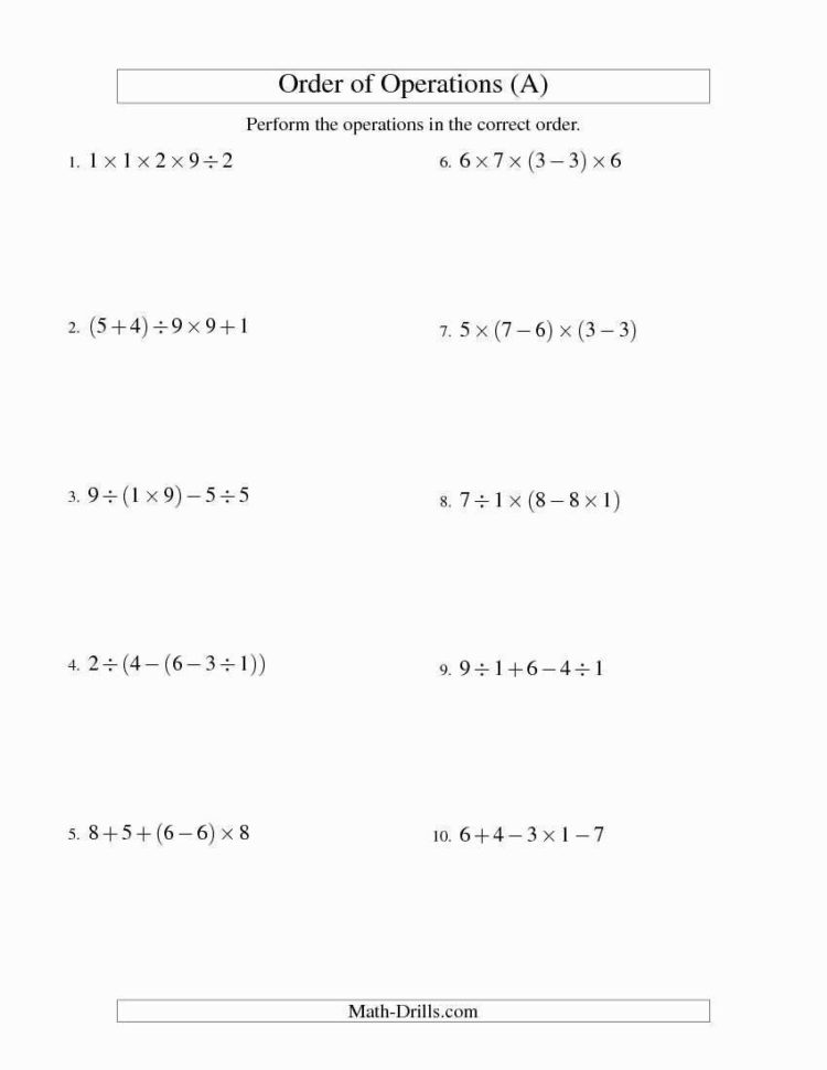 Integers Worksheet Grade 7