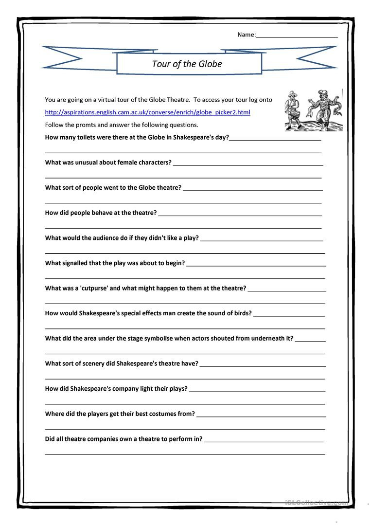 theater through the ages worksheet answers
