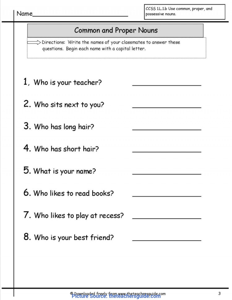 Interesting 2Nd Grade Lesson Plans For Proper Nouns Common