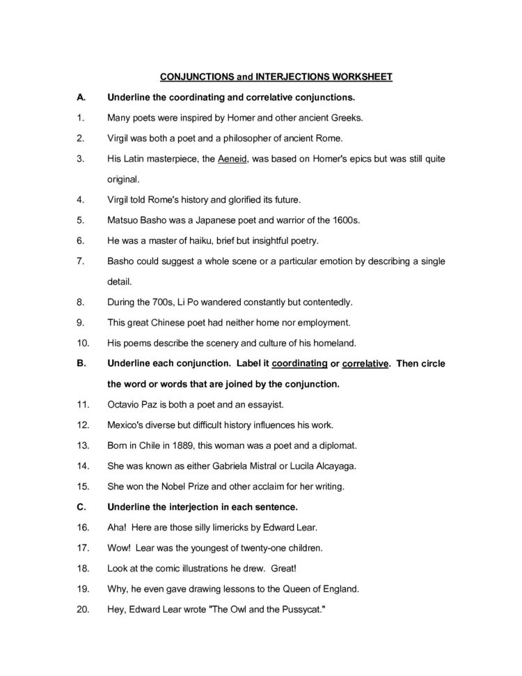 Interjections Worksheet Name Tracing Worksheets Greatest