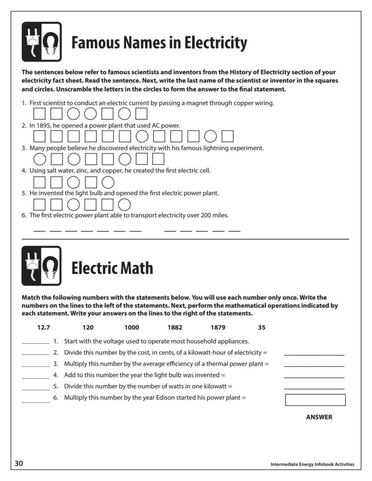 Intermediate Energy Infobook Activitiesneed Project