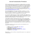 Internal Communications Worksheet