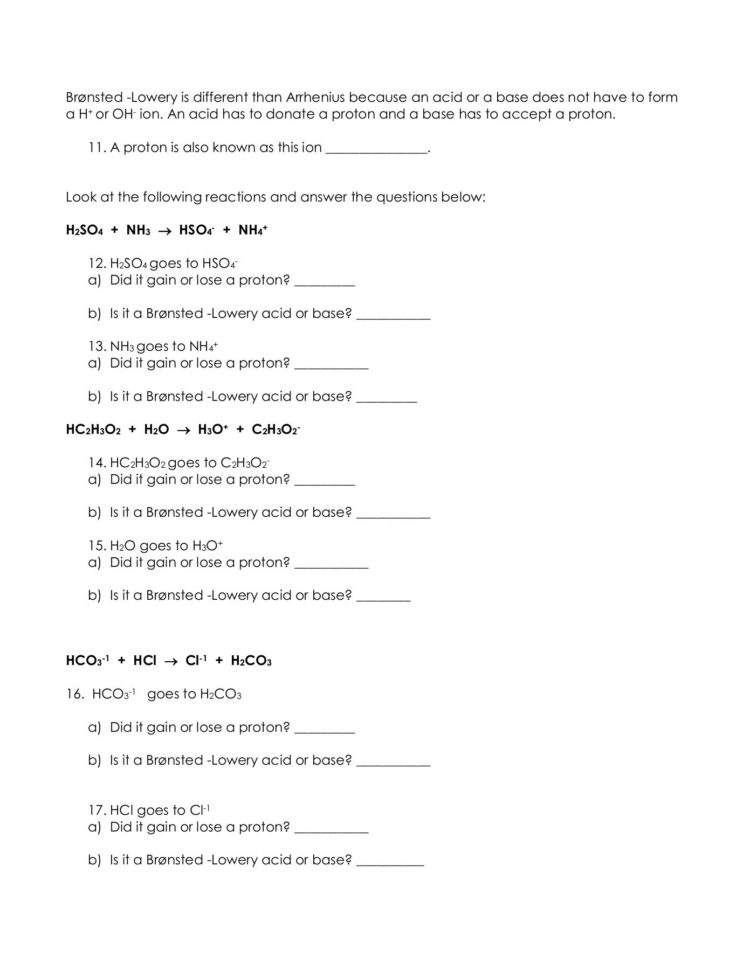 Intro To Acids  Bases Worksheet  Cathedral Irish Pages 1  4
