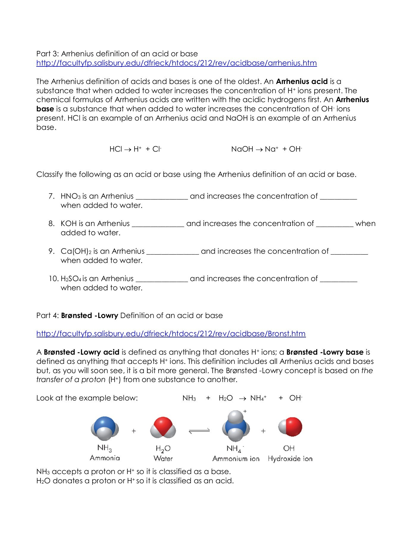 Intro To Acids  Bases Worksheet  Cathedral Irish Pages 1  4