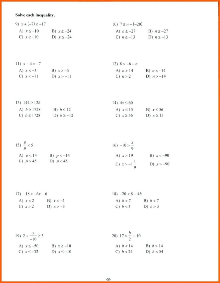 Introduction To Algebra Worksheets – Elasticprintco