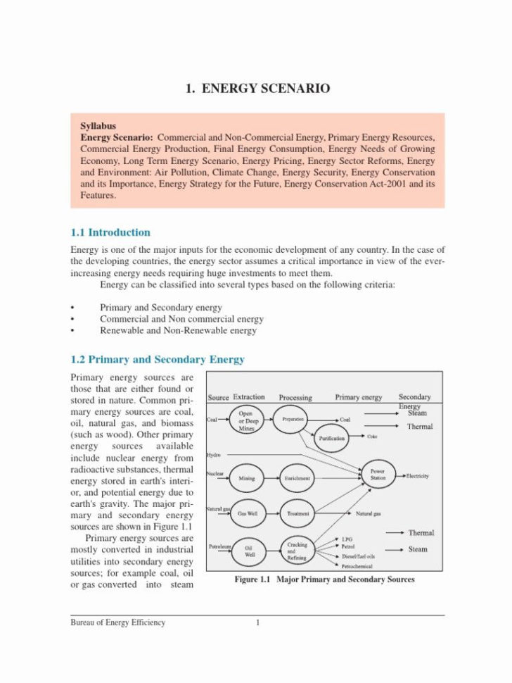 Introduction To Energy Worksheet Answers