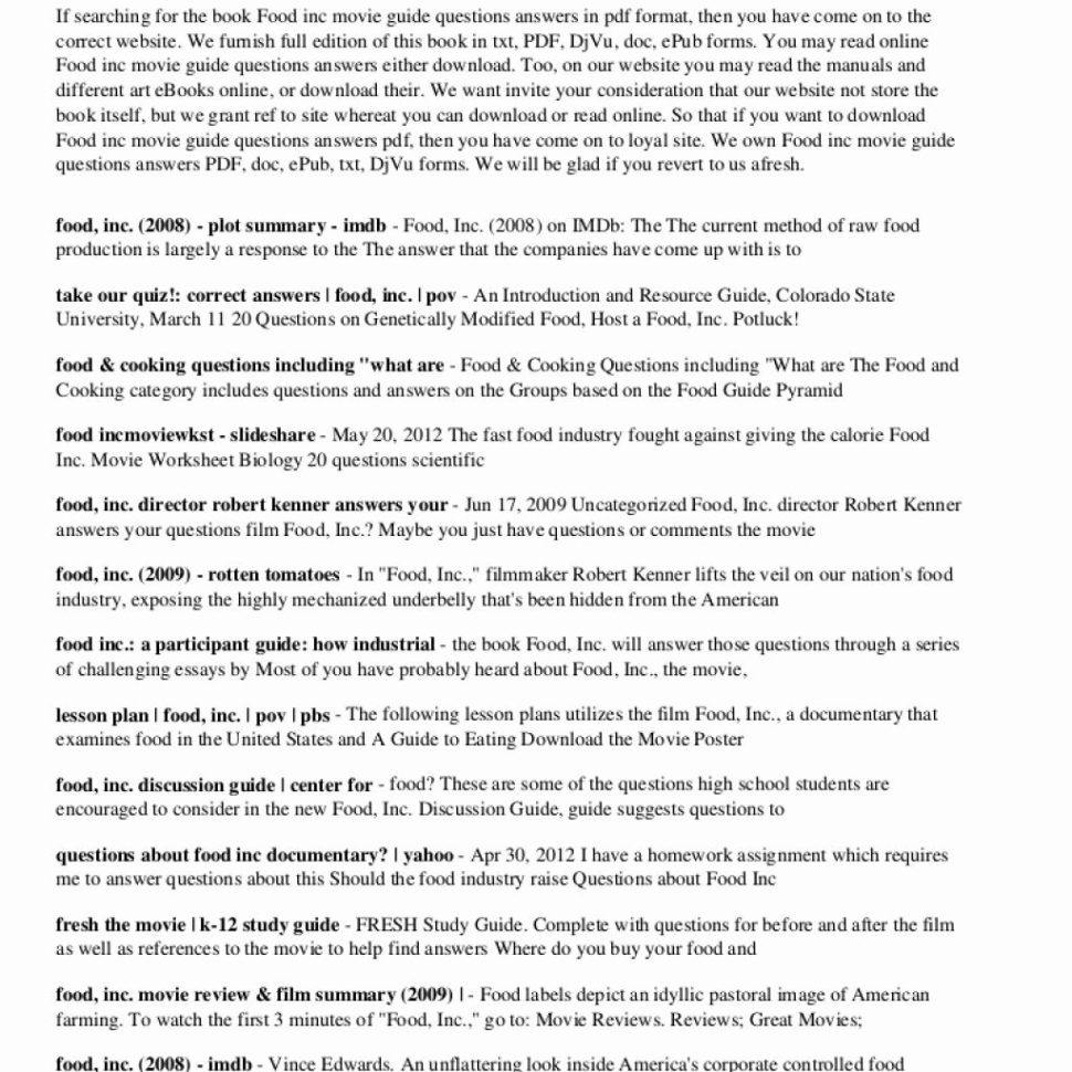 Introduction To Plants Worksheet Answers