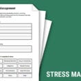 Introduction To Stress Management Worksheet  Therapist Aid