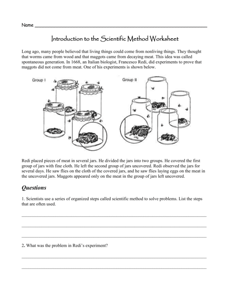 Introduction To The Scientific Method