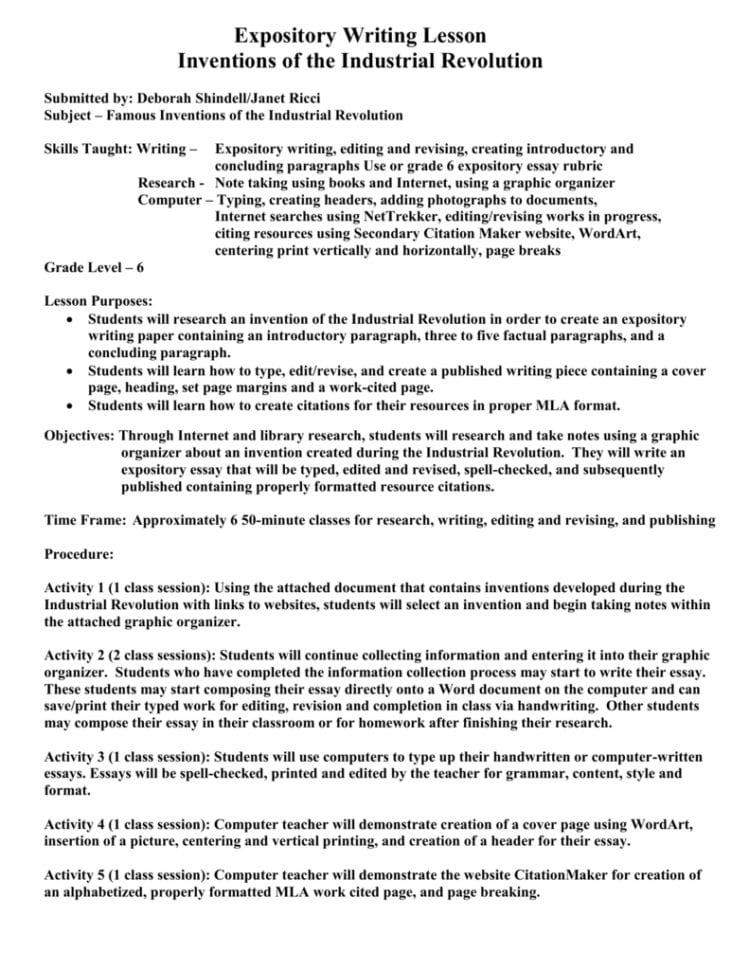 Inventions Of Industrial Revolution Essay How To Write An