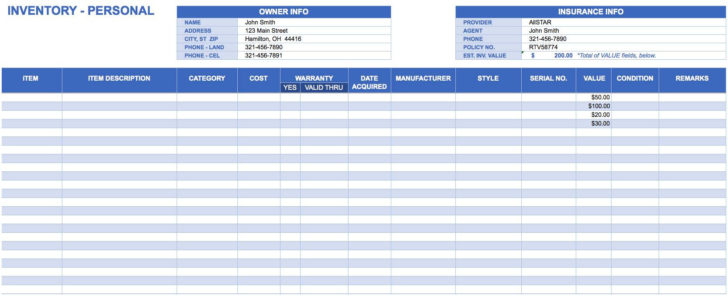 Inventory Control Worksheet Sample Worksheets And Sales Tag — db-excel.com