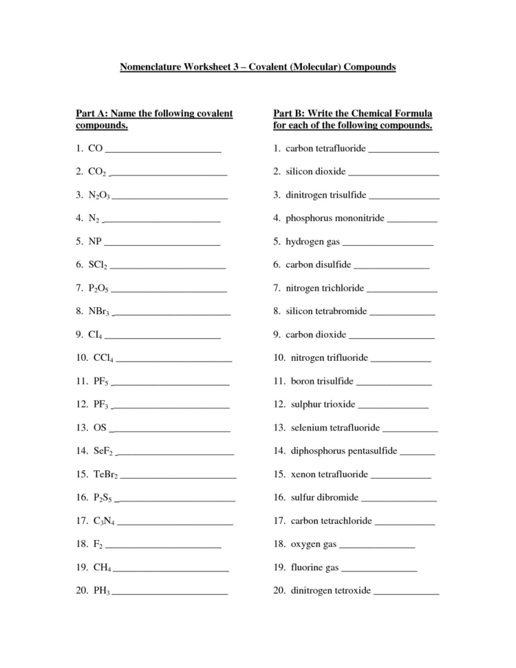Ionic And Covalent Bonding Worksheet Answer Key