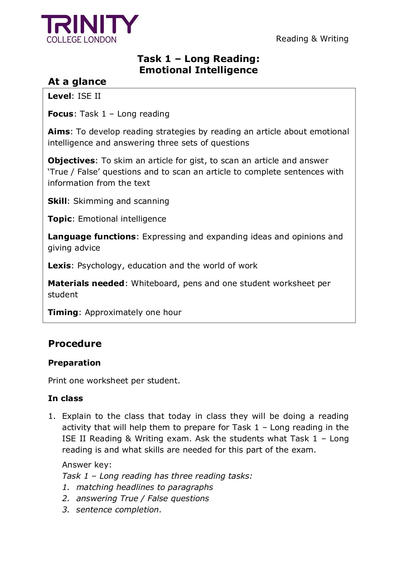 Ise Ii  Task 1  Long Reading Pages 1  8  Text Version