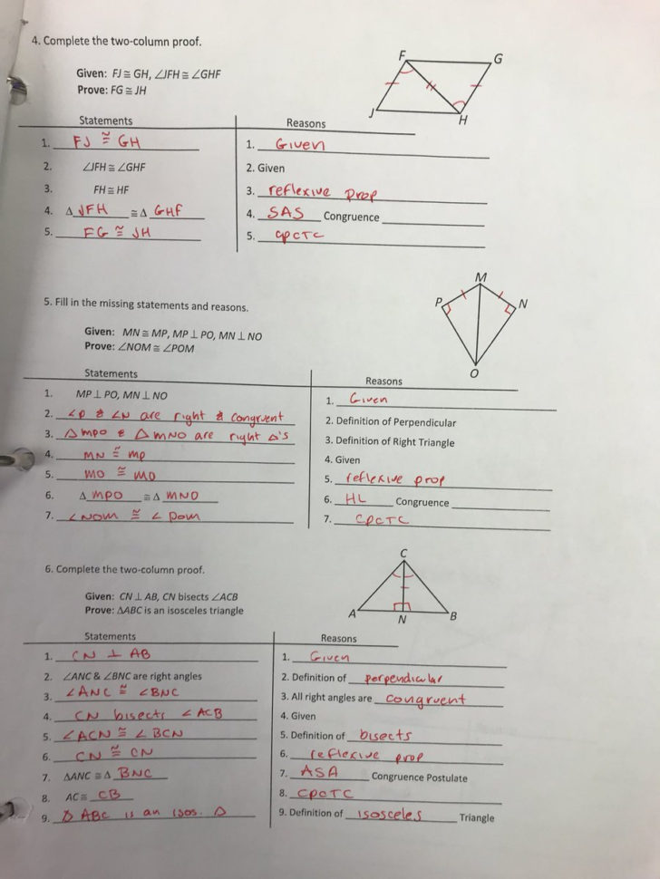 James Dow On Twitter "answers To Worksheet 79 In H Geometry… "
