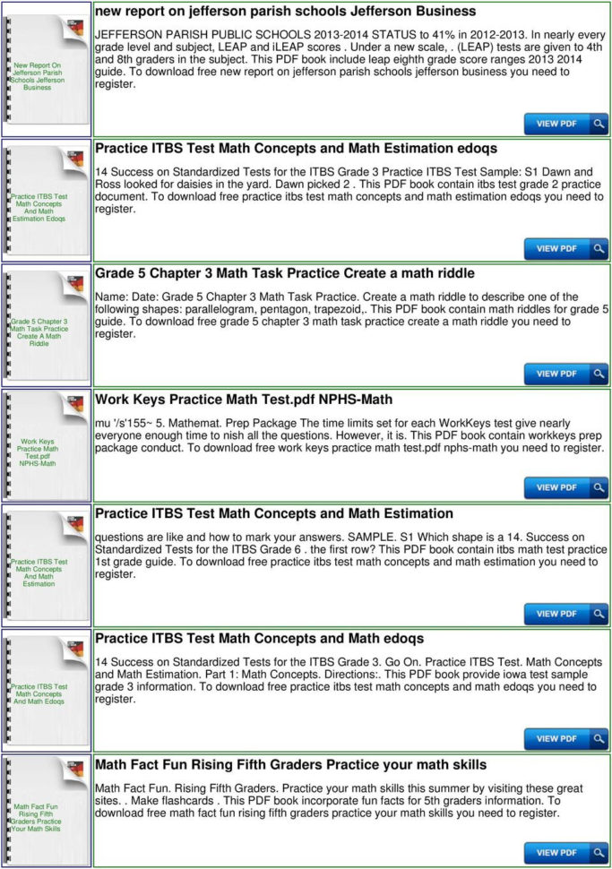 Jefferson Lab Math Sol Practice  Pdf