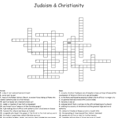 Judaism  Christianity Crossword  Word