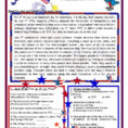 July 4Th  Happy Birthday America  English Esl Worksheets