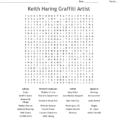 Keith Haring Graffiti Artist Word Search  Word