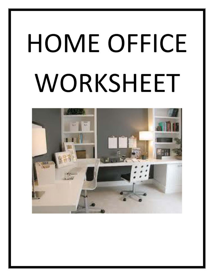 Home Office Deduction Worksheet