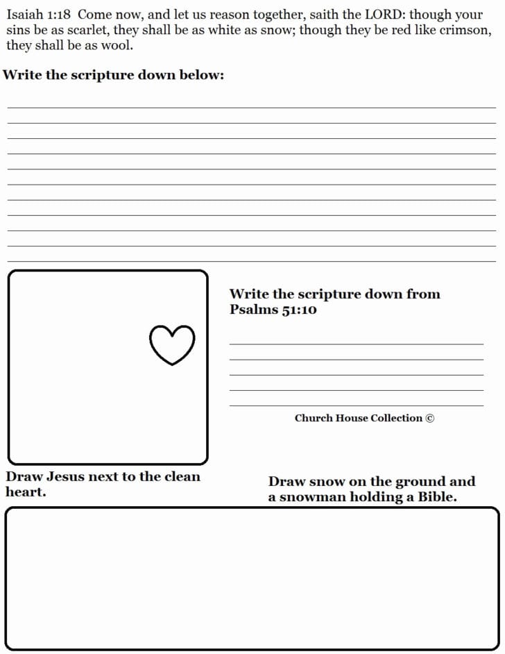 Kids Bible Study Worksheets Childrens Activities With Plus — db-excel.com